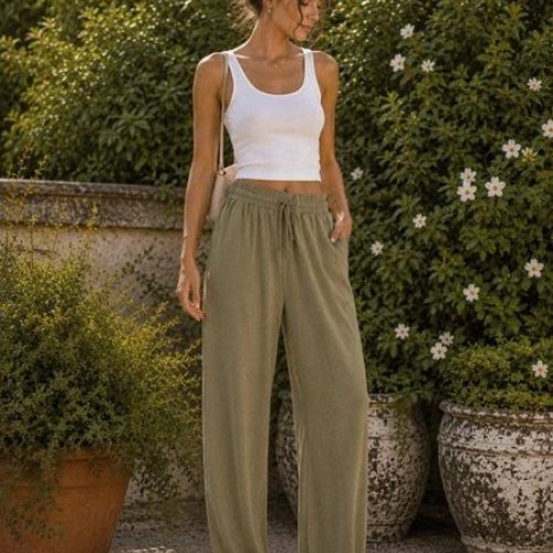 Штаны спорт Loren (42-56) 605 khaki (деми) Loren 605 khaki