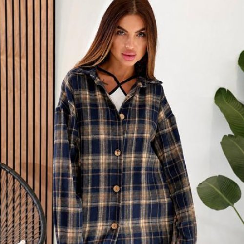 Рубашка Loren (42-56) 759 navy (деми) Loren 759 navy