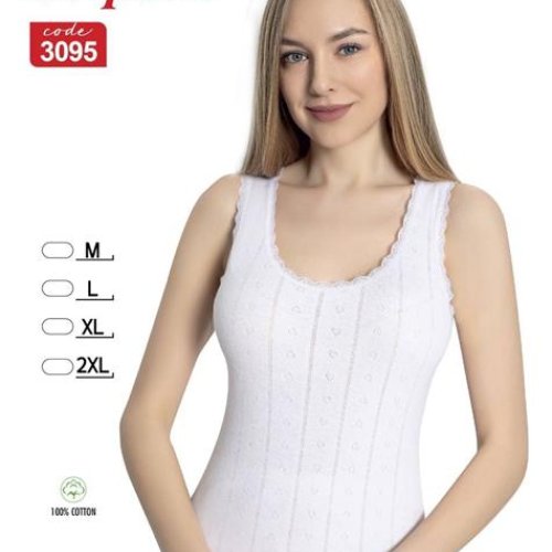 Майка Trikotag (M-2XL) 3095 white (лето) Trikotag 3095 white