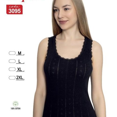 Майка Trikotag (M-2XL) 3095 black (лето) Trikotag 3095 black