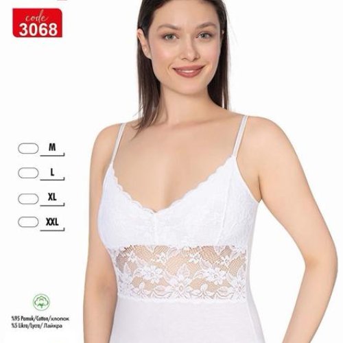 Майка Trikotag (M-2XL) 3068 white (лето) Trikotag 3068 white