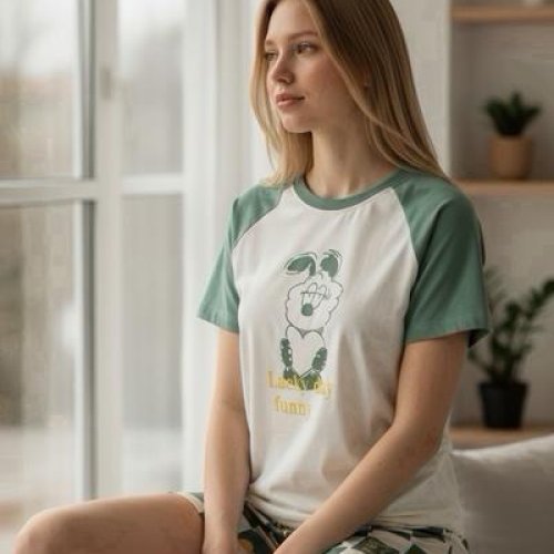 Пижама Trikotag (L-2XL) T774 green (лето) Trikotag T774 green