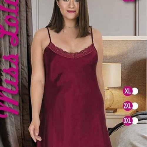 Ночнушка Trikotag (XL-3XL) B4028 red (лето) Trikotag B4028 red