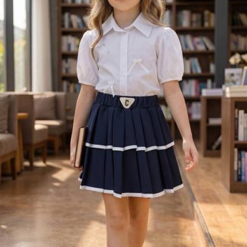 Юбка Delfinka (116-140) 706 navy (лето) Delfinka 706 navy