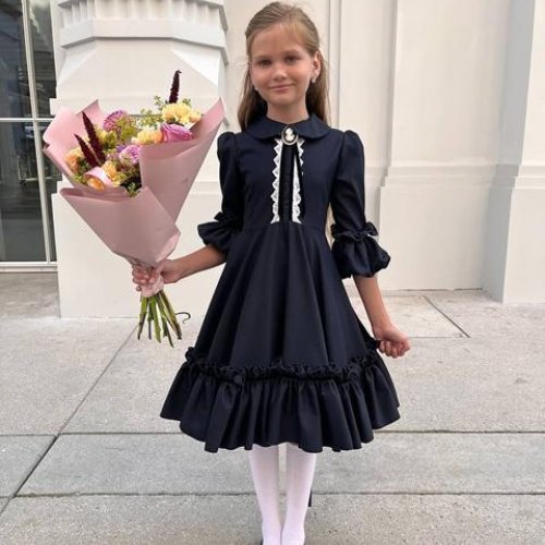 Платье Alisa Brand (128-152) 1335-1523 navy (деми) Alisa Brand 1335-1523 navy