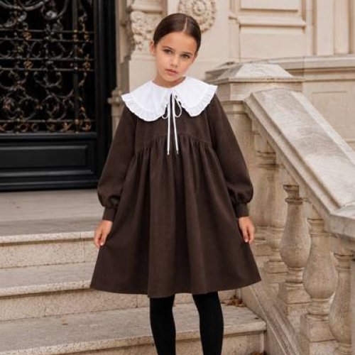 Платье Alisa Brand (122-152) 1379-1523 brown (деми) Alisa Brand 1379-1523 brown