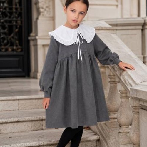 Платье Alisa Brand (122-152) 1379-1523 grey (деми) Alisa Brand 1379-1523 grey