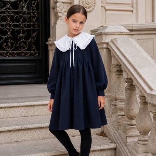 Платье Alisa Brand (122-152) 1379-1523 navy (деми) Alisa Brand 1379-1523 navy