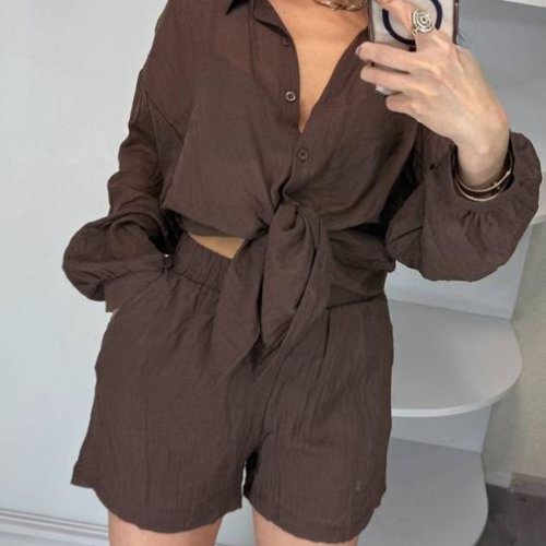 Костюм Lora (M-XL) LR1705 brown (лето) Lora LR1705 brown