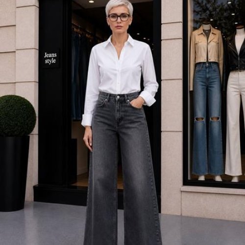Джинсы Jeans Style (34-42) 1025-1909 d.grey (деми) Jeans Style 1025-1909 d.grey