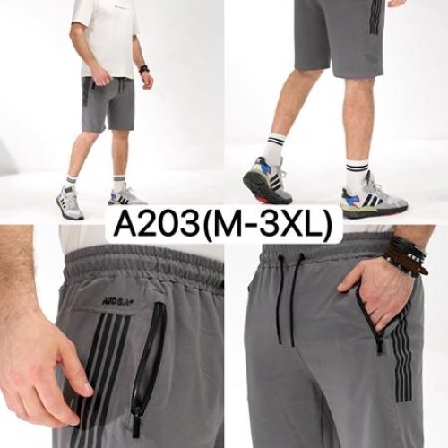 Шорты Ale-Ate (M-3XL) A203 grey (лето) Ale-Ate A203 grey