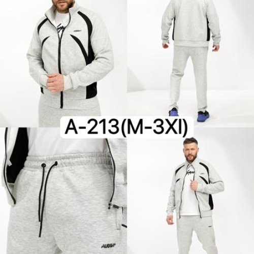 Костюм спорт Ale-Ate (M-3XL) A213 l.grey (лето) Ale-Ate A213 l.grey