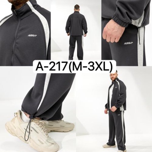 Костюм спорт Ale-Ate (M-3XL) A217 d.grey (лето) Ale-Ate A217 d.grey