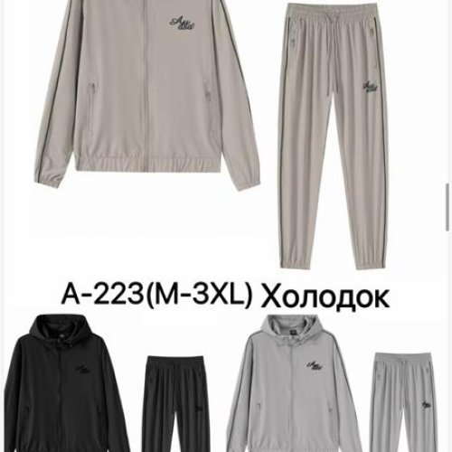 Костюм спорт Ale-Ate (M-3XL) A223 grey (лето) Ale-Ate A223 grey