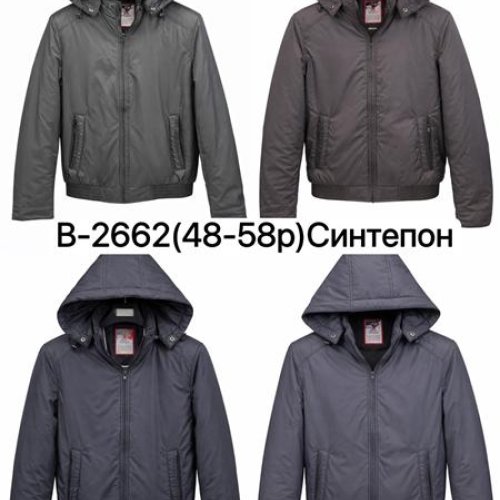 Куртка Ale-Ate (48-58) B2662 grey (деми) Ale-Ate B2662 grey