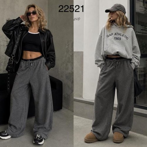 Штаны спорт Saint Wish (S-XL) 22521 grey (зима) Saint Wish 22521 grey