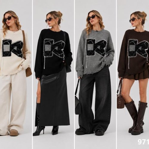 Свитер Saint Wish (M-XL) 9717 mix (зима) Saint Wish 9717 mix