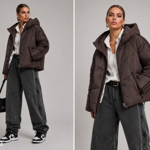Куртка Saint Wish (S-L) HM7150 brown (зима) Saint Wish HM7150 brown