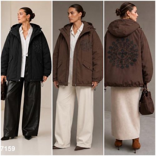Куртка Saint Wish (L-2XL) HM7159 brown (деми) Saint Wish HM7159 brown