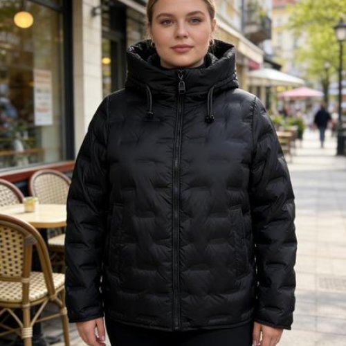 Куртка Jacket (46-54) 5685 black (деми) Jacket 5685 black