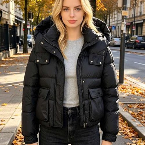 Куртка Jacket (L-2XL) B2605 black (деми) Jacket B2605 black