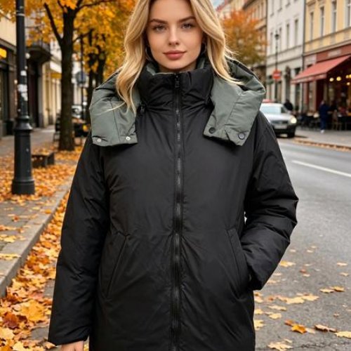 Куртка Jacket (M-2XL) B288 black (деми) Jacket B288 black