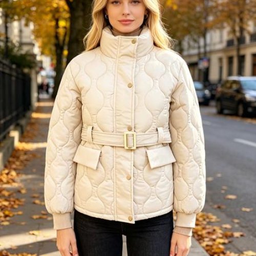 Куртка Jacket (M-XL) B8821 l.beige (деми) Jacket B8821 l.beige