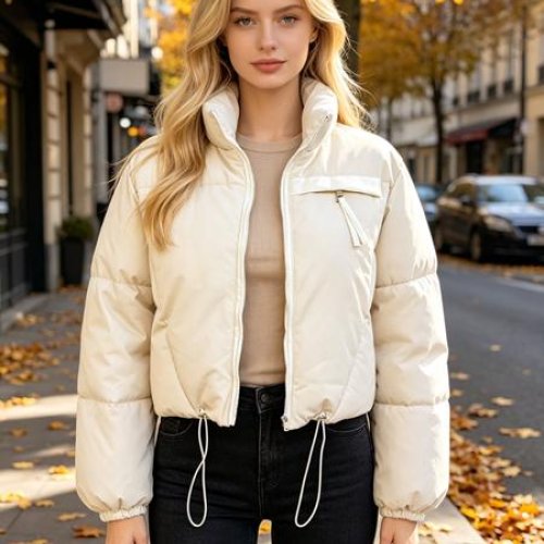 Куртка Jacket (M-2XL) B9052 l.beige (деми) Jacket B9052 l.beige