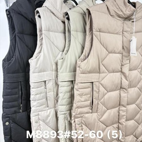 Жилетка Jacket (52-60) M8893 l.grey (деми) Jacket M8893 l.grey
