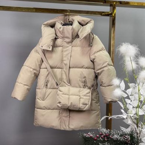 Куртка Delfinka (122-146) 1815 beige (зима) Delfinka 1815 beige
