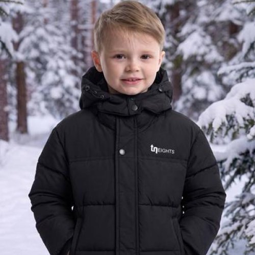 Куртка Delfinka (104-122) 26343 black (зима) Delfinka 26343 black