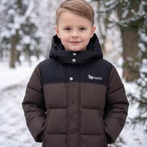 Куртка Delfinka (104-122) 26343 brown (зима) Delfinka 26343 brown