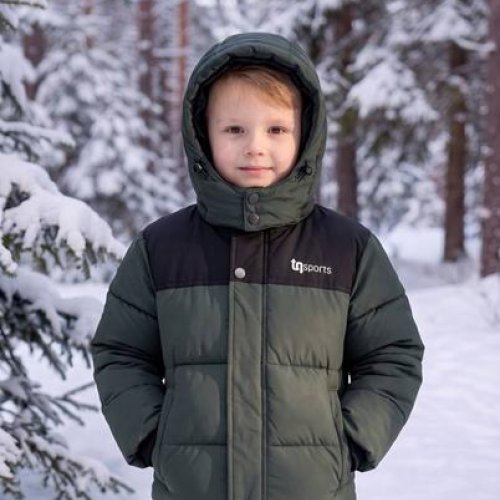 Куртка Delfinka (104-122) 26343 khaki (зима) Delfinka 26343 khaki