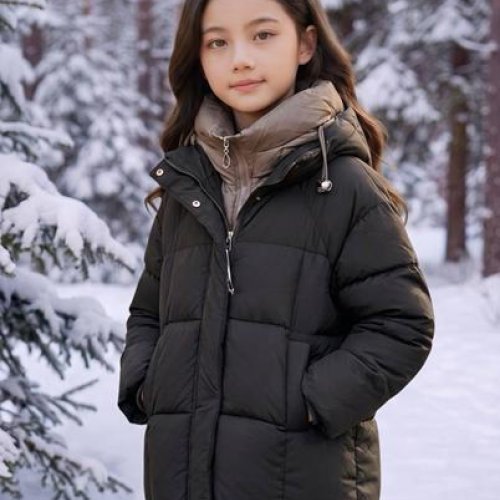 Куртка Delfinka (134-158) 66128 black (зима) Delfinka 66128 black