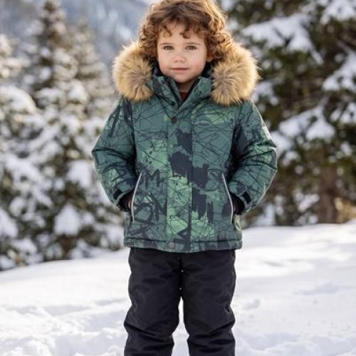 Костюм Delfinka (86-110) 7710 green (зима) Delfinka 7710 green