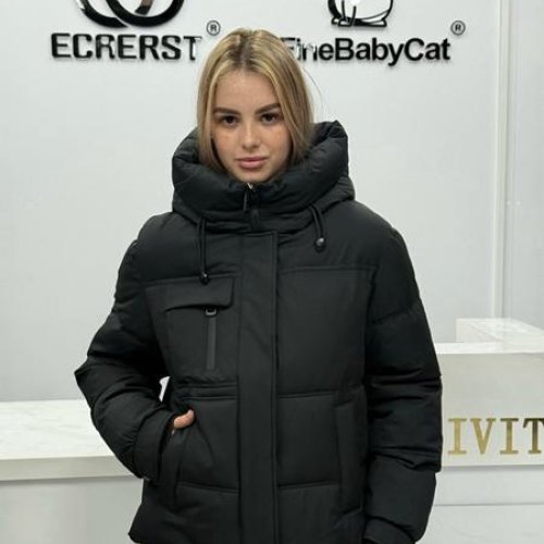 Пуховик Yafeier (M-2XL) 6009 black (зима) Yafeier 6009 black