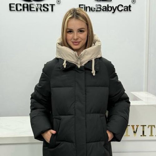 Пуховик Yafeier (M-2XL) 6052 black (зима) Yafeier 6052 black