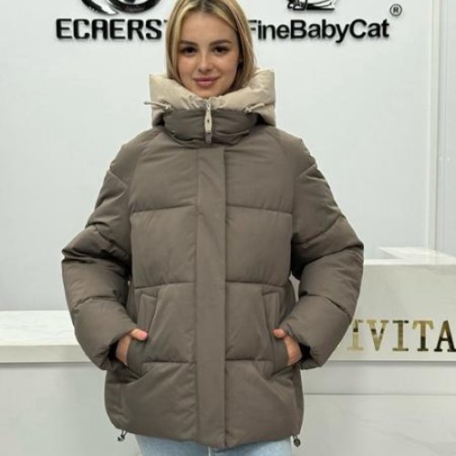 Пуховик Yafeier (M-2XL) 6052 grey (зима) Yafeier 6052 grey