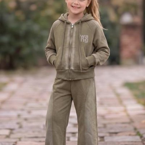 Костюм спорт Delfinka (110-150) 8601 khaki (деми) Delfinka 8601 khaki