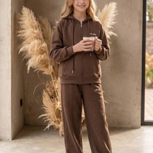 Костюм спорт Delfinka (130-170) 876 brown (деми) Delfinka 876 brown