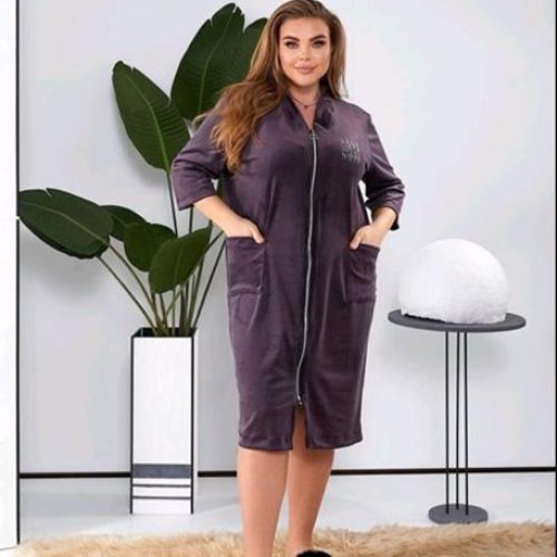 Халат Romeo life (50-64) 1020-3 brown (деми) Romeo life 1020-3 brown