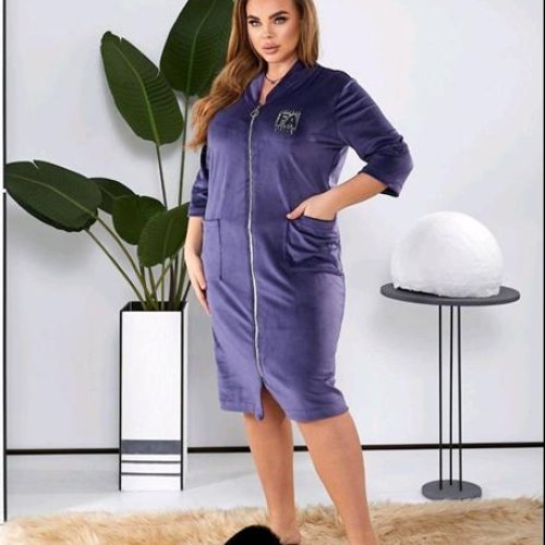 Халат Romeo life (50-64) 1020-6 purple (деми) Romeo life 1020-6 purple