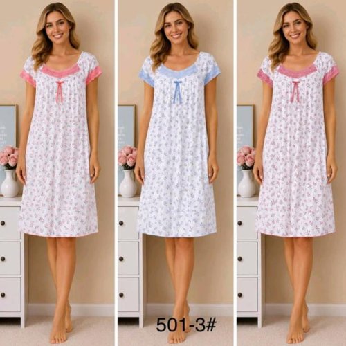 Ночнушка Romeo life (50-58) 501-3 l.blue (лето) Romeo life 501-3 l.blue
