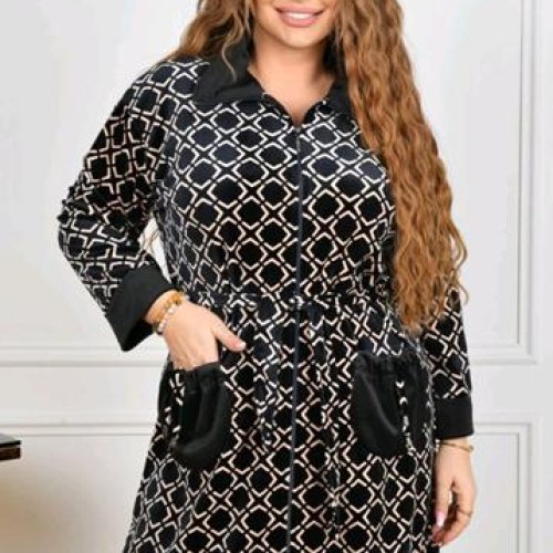 Халат Romeo life (50-56) RL1213 black (деми) Romeo life RL1213 black