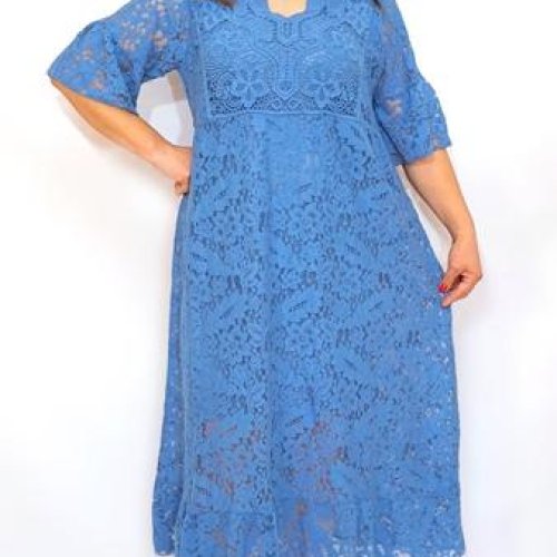 Платье Romeo life (52-56) RL1229 blue (лето) Romeo life RL1229 blue