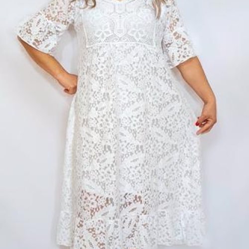 Платье Romeo life (52-56) RL1230 white (лето) Romeo life RL1230 white