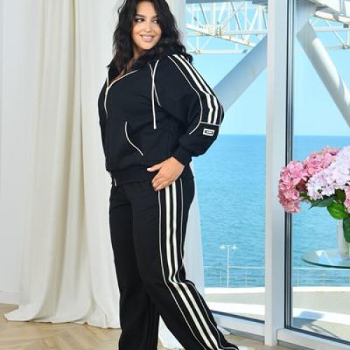 Костюм спорт AZNA (XL-4XL) Д204 black (деми) AZNA Д204 black