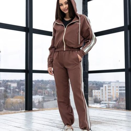 Костюм спорт AZNA (XS-L) Д124 brown (деми) AZNA Д124 brown
