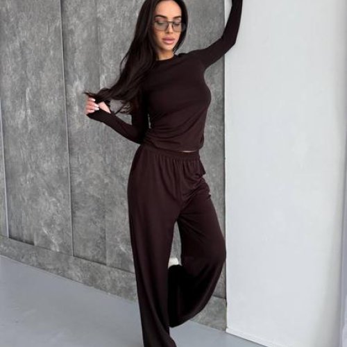 Костюм спорт Akulova (42-48) 416 chocolate (деми) Akulova 416 chocolate