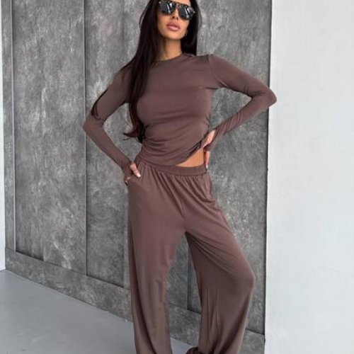 Костюм спорт Akulova (42-48) 416 brown (деми) Akulova 416 brown
